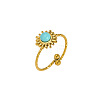 Sun Synthetic Turquoise Ring CE4797-2-2