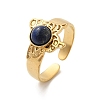 Natural Lapis Lazuli Finger Rings RJEW-K290-04G-2