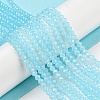 Baking Painted Transparent Glass Beads Strands DGLA-A034-J3mm-B02-2