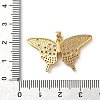 Brass Micro Pave Cubic Zirconia Pendants KK-P320-03B-G-3
