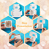 White Cardstock Flower Printed Paper Packaging Mailer Boxes CON-TAC0022-01-6