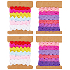 4 Cards 2 Styles  Polyester Wavy Fringe Trim Ribbon DIY-GF0009-48F-1