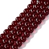 Glass Imitation Garnet Bead Strands GLAA-P051-01-1