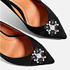 ARRICRAFT 2 Pairs 2 Style Glass Rhinestone Shoe Decorations AJEW-AR0001-78A-7