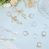 80Pcs 2 Colors 304 Stainless Steel Leverback Earring Findings STAS-SC0010-55-7
