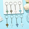 Gemstone Cross Keychain KEYC-JKC01159-1