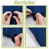 4Pcs 304 Stainless Steel Lapel Pin Backs for Clothes Backpack JEWB-FH0002-11EB-5