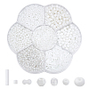 106G 7 Styles Frosted Opaque Glass Seed Beads Set SEED-GO0001-11A-1