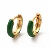 Enamel Hoop Earrings EJEW-G344-02G-04-1