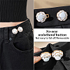 10 Sets 5 Colors Heart Alloy Adjustable Jean Button Pins DIY-FG0004-95-5