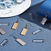 12Pcs 2 Colors 304 Stainless Steel Earring Hooks STAS-LP0002-04-3