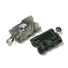 Natural Indian Agate Pendants G-B127-09P-07-3