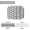 ARRICRAFT Ethnic Style Jacquard Nylon Elastic Ribbon OCOR-AR0001-42-2