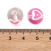 Transparent Glass Enamel Beads GLAA-P078-01A-010-3