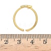 304 Stainless Steel Cubic Zirconia Cuff Open Rings for Women RJEW-Z122-02G-01-5
