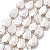 Natural Baroque Keshi Pearl Beads Strands PEAR-P064-17A-01A-2