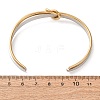 Duo Tone 304 Stainless Steel Knot Open Cuff Bangles for Women SA-CBA2192-05GP-02-5