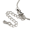 Long-Lasting Plated Brass Round Snake Chain Necklaces for Women NJEW-G105-03P-3