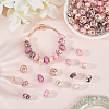 100Pcs Printed Transparent Resin European Beads RESI-PA0001-18B-4