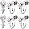 20Pcs 316 Stainless Steel Clip-on Earring Findings STAS-BBC0008-59P-1