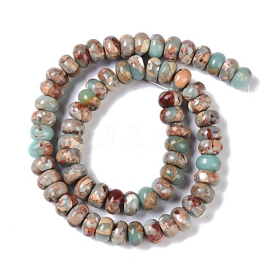 Dyed Synthetic Imperial Jasper Beads Strands G-P529-E01-A03-1