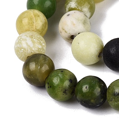 Natural Serpentine Beads Strands G-Q616-07B-1