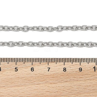 Tarnish Resistant 304 Stainless Steel Cable Chain Bracelets BJEW-M188-06-1