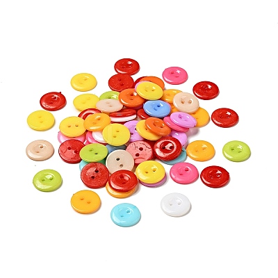 Acrylic Sewing Buttons for Costume Design X-BUTT-E087-B-M-1
