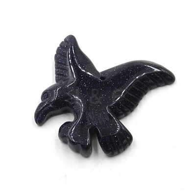 Carved Natural Obsidian Pendants PW-WG41647-03-1