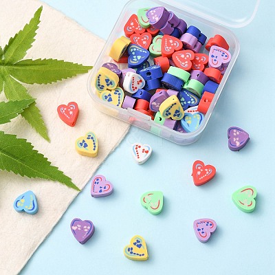 65Pcs Handmade Polymer Clay Beads CLAY-YW0001-68-1