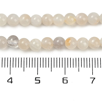 Natural White Moonstone Beads Strands G-D294-4mm-01-1