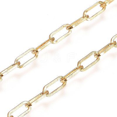 Soldered Brass Paperclip Chains CHC-D025-04G-1