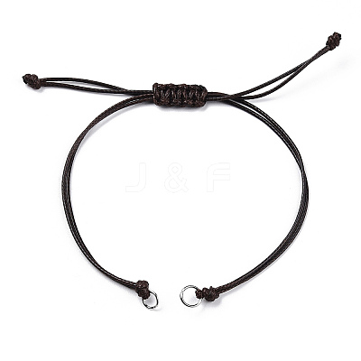 Korean Waxed Polyester Cord Braided Bracelets X1-MAK-T010-02P-1