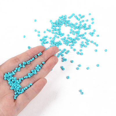 Baking Paint Glass Seed Beads SEED-US0003-3mm-K10-1