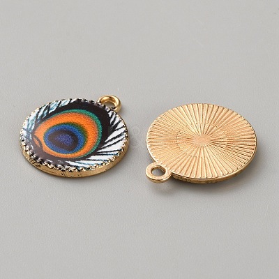 Printed Alloy Enamel Pendants FIND-WH0148-418C-1-1