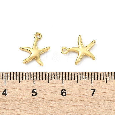 SHEGRACE Brass Starfish Charms XGR0169G-99G-1