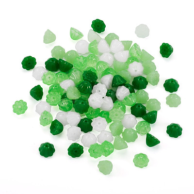 100Pcs 4 Colors Handmade Lampwork Beads LAMP-TA0001-24-1