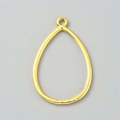 Zinc Alloy Open Back Bezel Pendants FIND-WH0167-04A-G-1