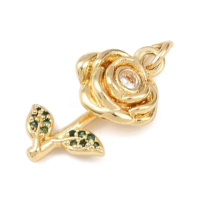 Brass Micro Pave Cubic Zirconia Pendants KK-H525-05D-G-1