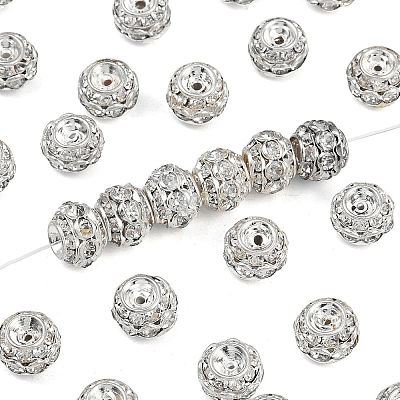 Brass Crystal Rhinestone Beads RB-9X10-1