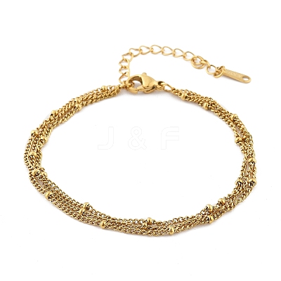 304 Stainless Steel Multi-strand Bracelets LS-BJEW-Q051-02G-B-1