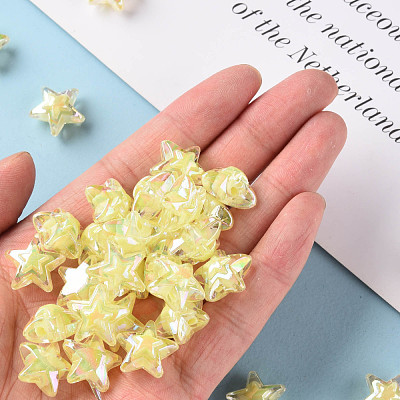 Transparent Acrylic Beads TACR-S152-11B-07-1