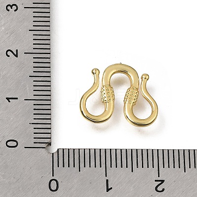 Brass M-Hook Clasps KK-CBA0DF0-14E-G-1