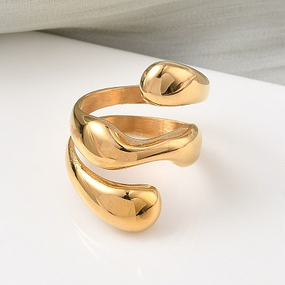 304 Stainless Steel Cuff Rings RJEW-Z118-12G-1