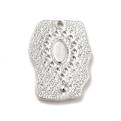 Tarnish Resistant 304 Stainless Steel Pendant Cabochon Settings STAS-I197-004P-1