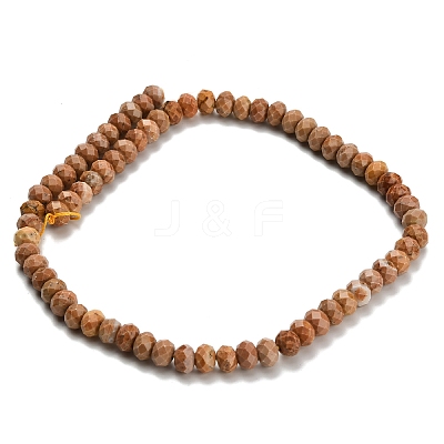 Natural Orange Sesame Jasper Beads Strands G-Z111-A41-1