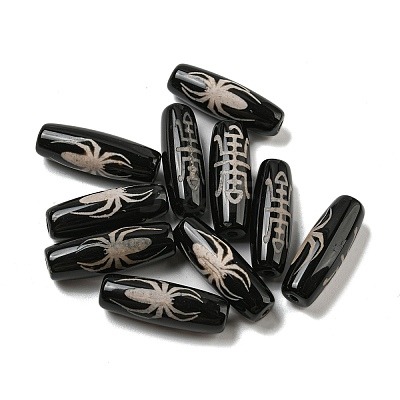 Tibetan Style dZi Beads Strands G-P526-B03-1