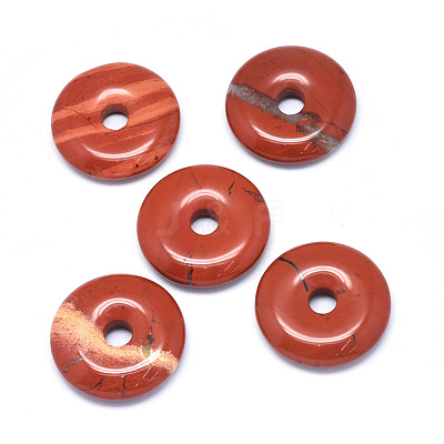 Natural Red Jasper Pendants G-P415-22D-1