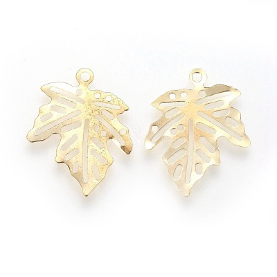 Autumn Theme Iron Filigree Pendants LS-X-IFIN-F158-41G-1