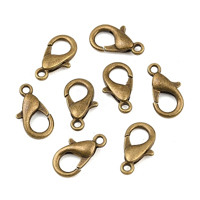 Zinc Alloy Lobster Claw Clasps X-E106-AB-NR-1